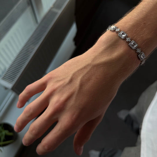 Star Crystal Bracelet-WHITE