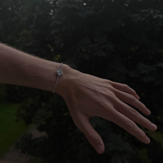 Clover Stone Bracelet - WHITE - WST
