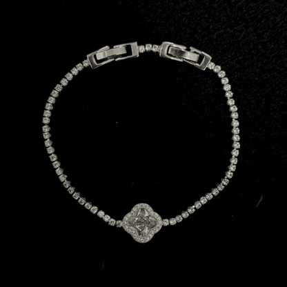 Clover Stone Bracelet - WHITE - WST