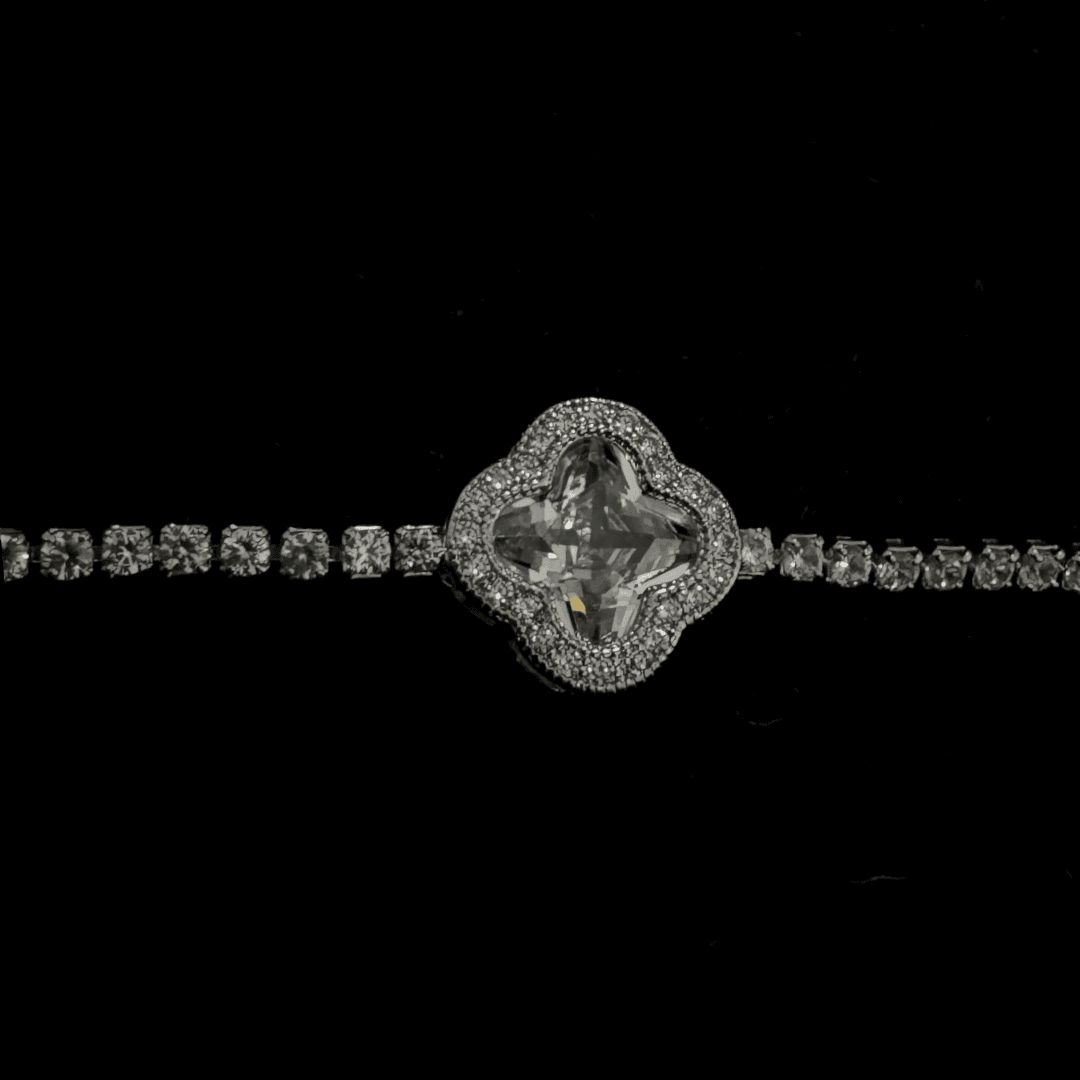 Clover Stone Bracelet - WHITE - WST