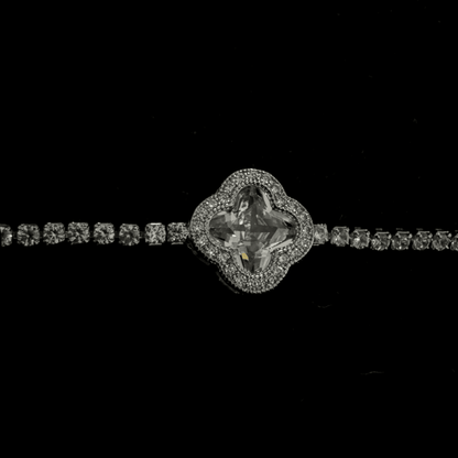 Clover Stone Bracelet - WHITE - WST